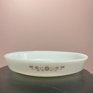 White dynaware Floral Patterned Baking Dish